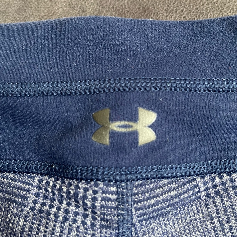 Under Armour blue plaid leggings